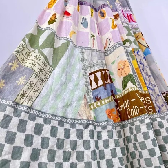 EmmaLee Runway Patchwork Maxi Sun Dress, Couture Lux Maxi Gown - Picture 7 of 16